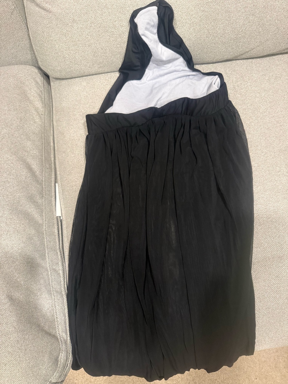 Elegant Black A-Line Pleated Skirt
